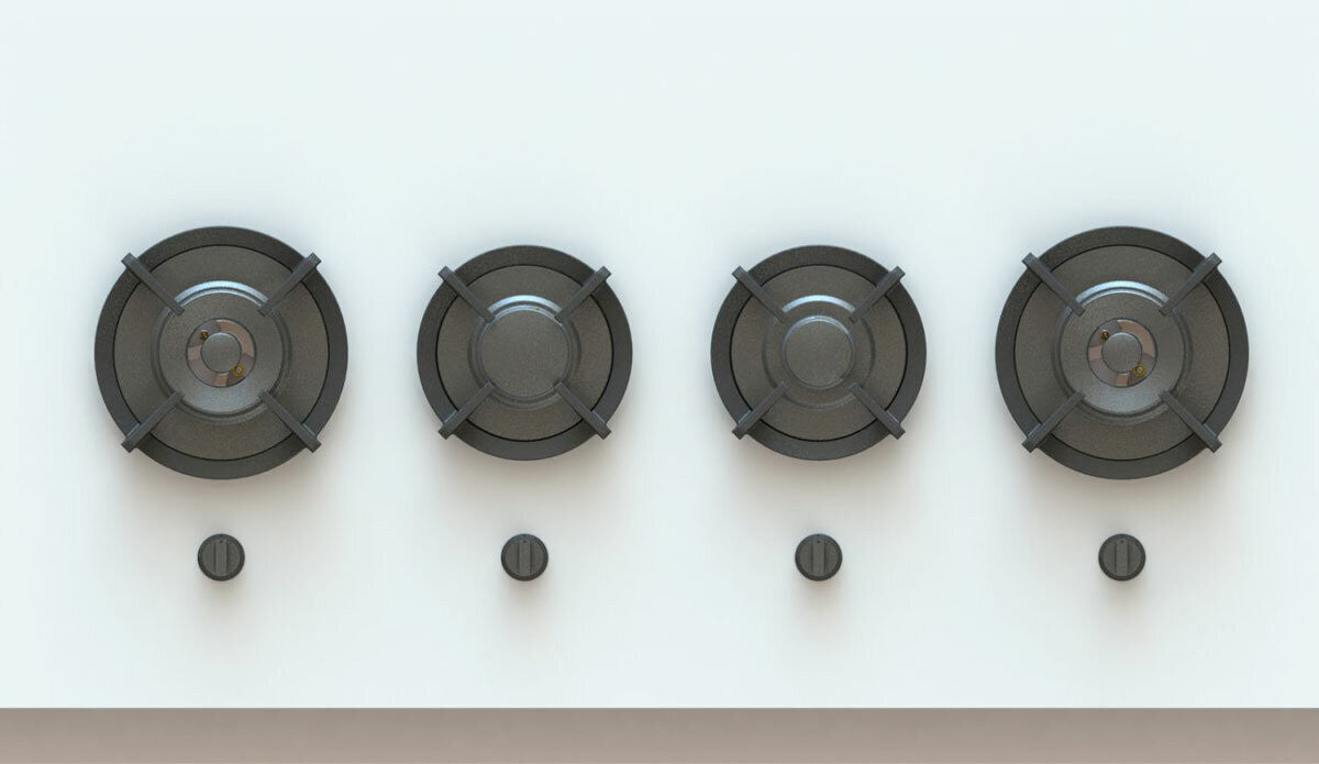 PITT DANAU BLACK 4 BURNER