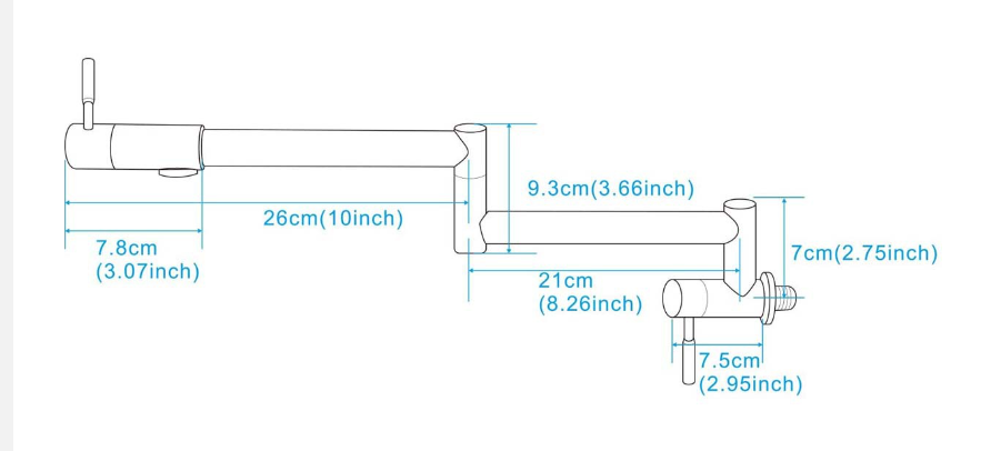 Pot Filler Tap - Brass