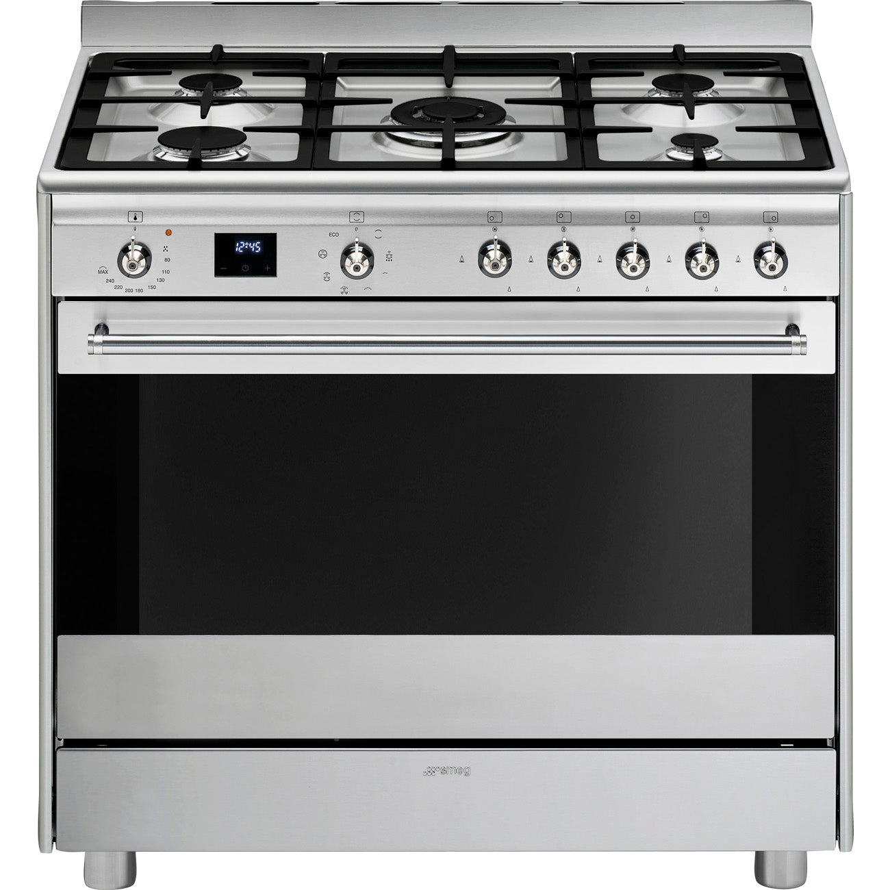 Smeg 90cm Stainless Steel Gas / Electric Cooker | SSA91MAX2