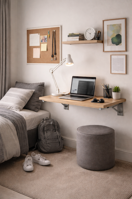 Fold-Down Wall Mounted Desk
