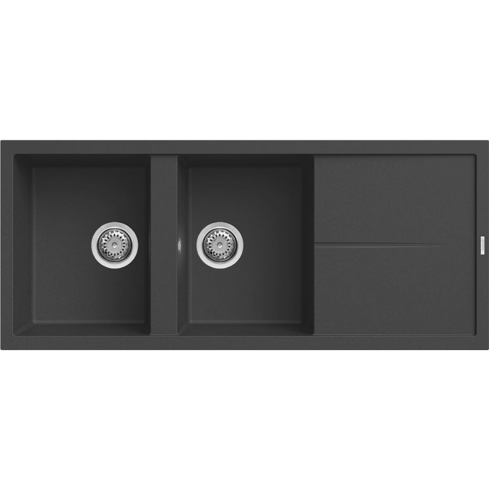 SMEG DOUBLE SINK BLACK